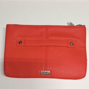 Thirty-One Orange Clutch Wristlet Sleek Design